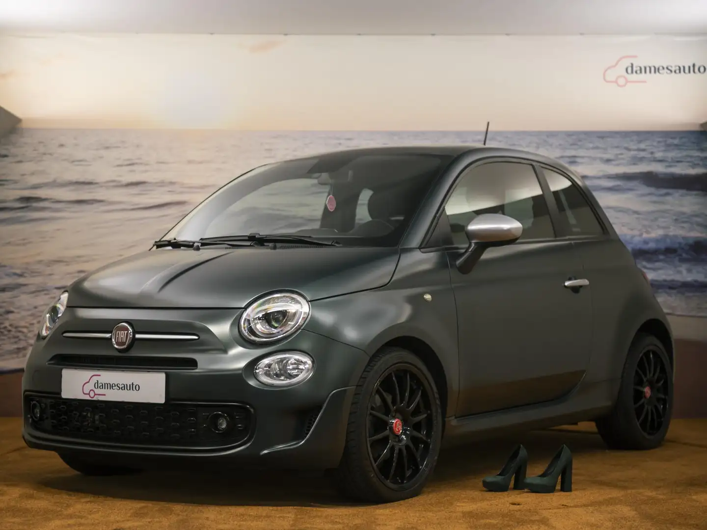 Fiat 500 0.9 Turbo Rockstar|Clima|NAP|unieke kleur|incl. ga Groen - 1