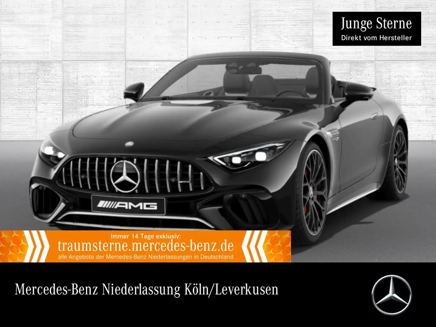 Mercedes-Benz SL 600 SL 55 AMG Cab. 4M Burmester Distr+ Multisitz HUD Schwarz - 1