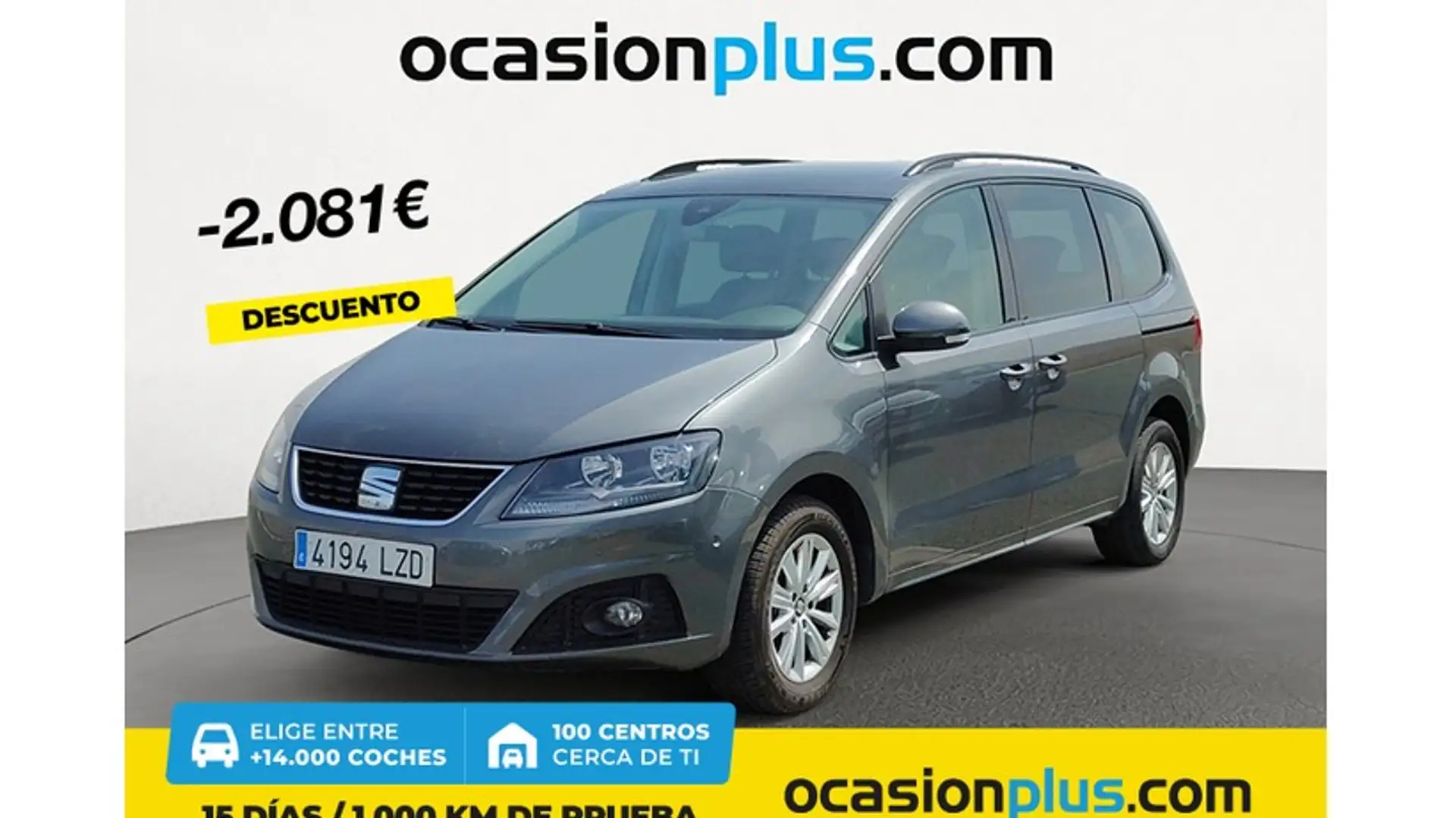 SEAT Alhambra 1.4 TSI S&S Style DSG 7 plazas Gris - 1