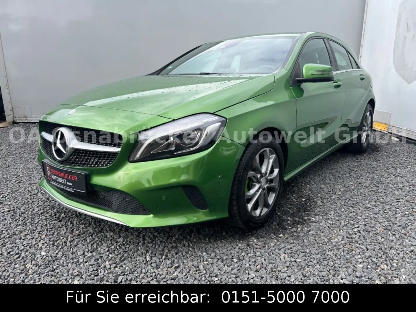 Mercedes-Benz A 200 CDI Avantgarde*Leder*Navi*SHZ*LED*Tempomat Зелений - 1