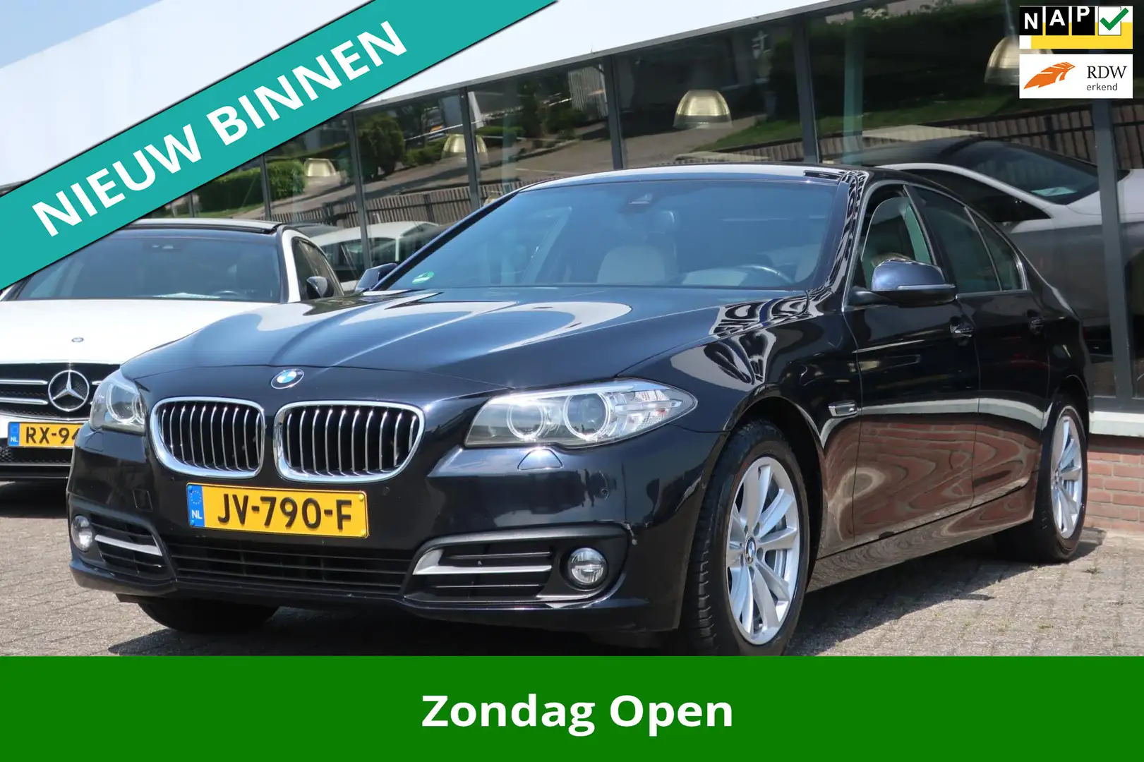 BMW 520 5-serie 520d Corporate Lease High Executive 1e EIG Zwart - 1
