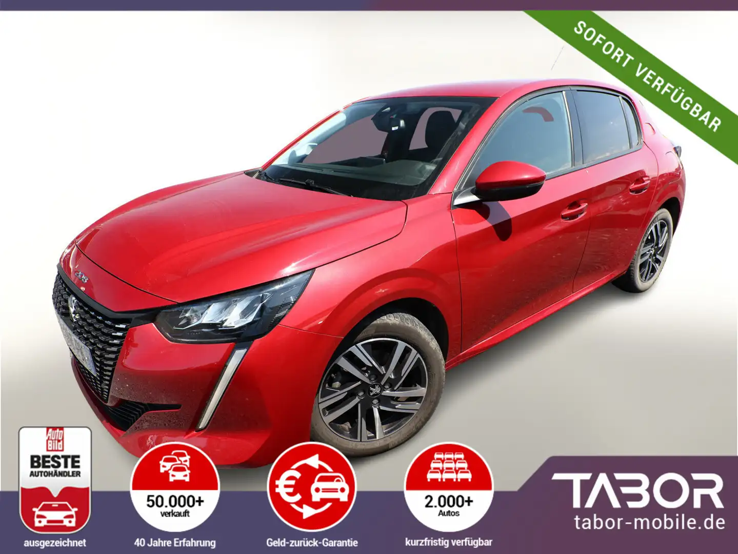 Peugeot 208 1.2 PureTech 100 Allure Pack Nav. PDC Rot - 1