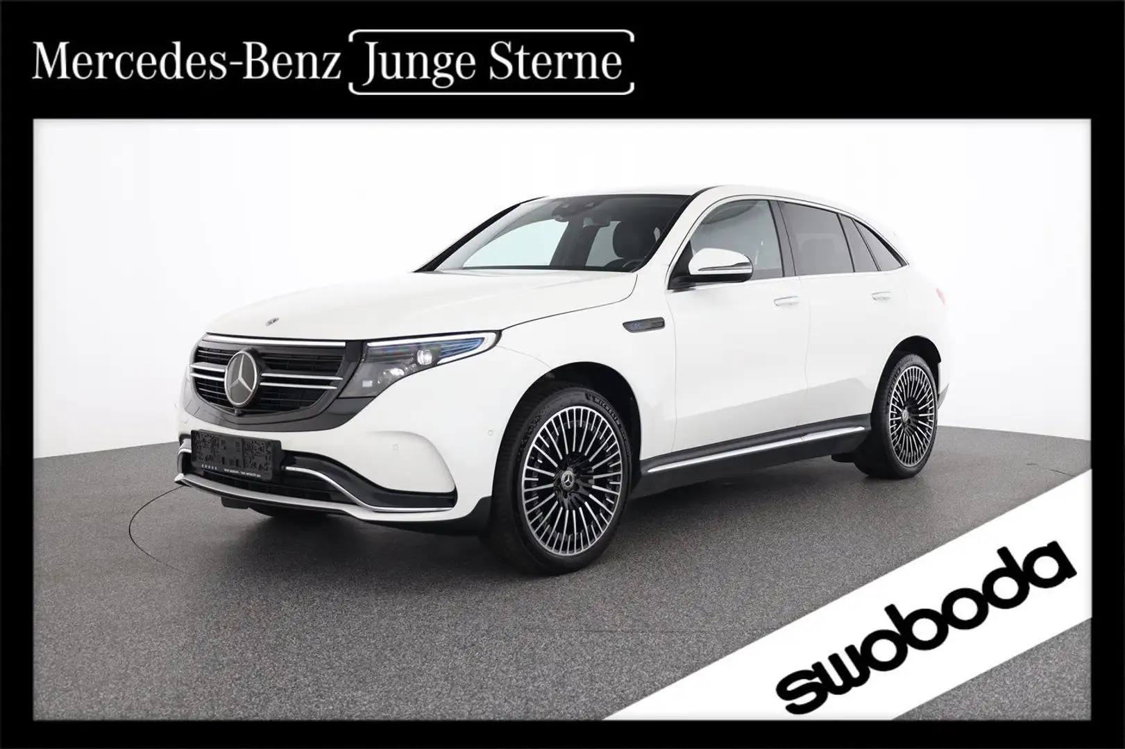 Mercedes-Benz EQC 400 4M AMGLine DistronicPlus AHK Blanc - 1