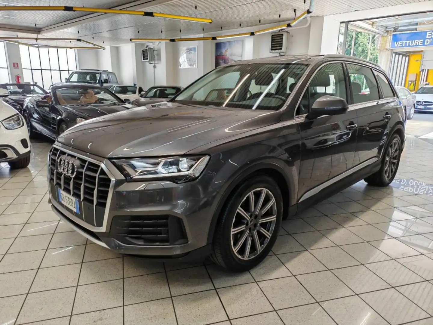 Audi Q7 50 TDI quattro Sport 7 POSTI IVA ESP TETTO PANORAM Grigio - 2