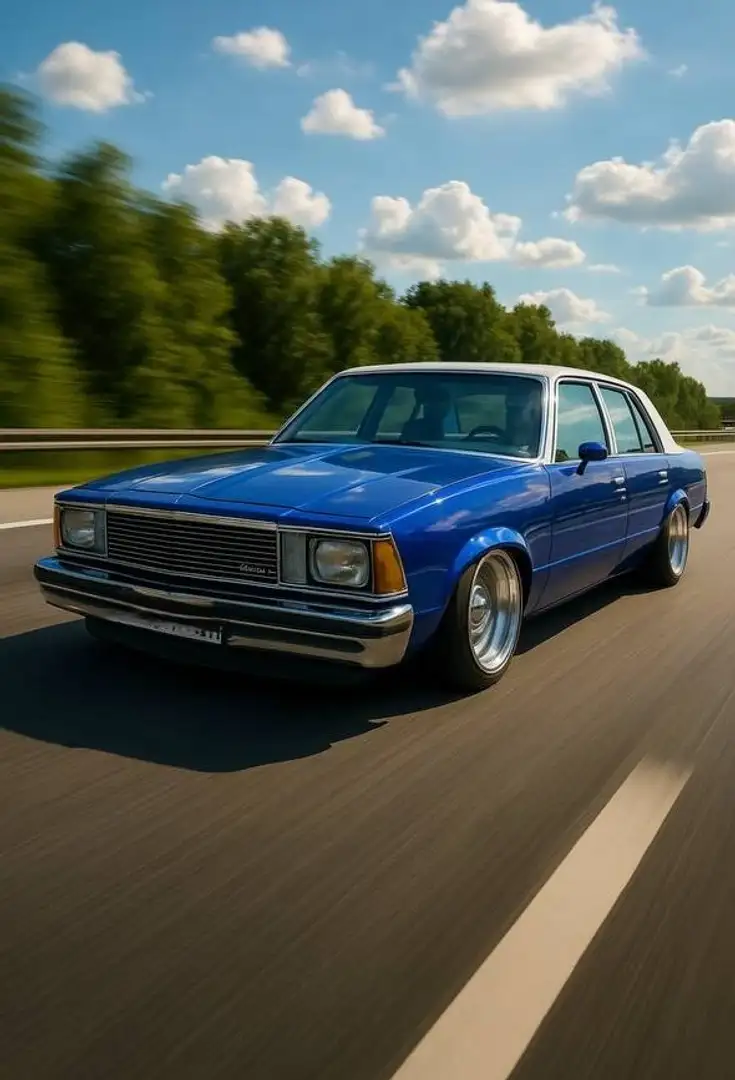 Chevrolet Malibu Classic OLDSCHOOL V8 Custom Car H Blauw - 1