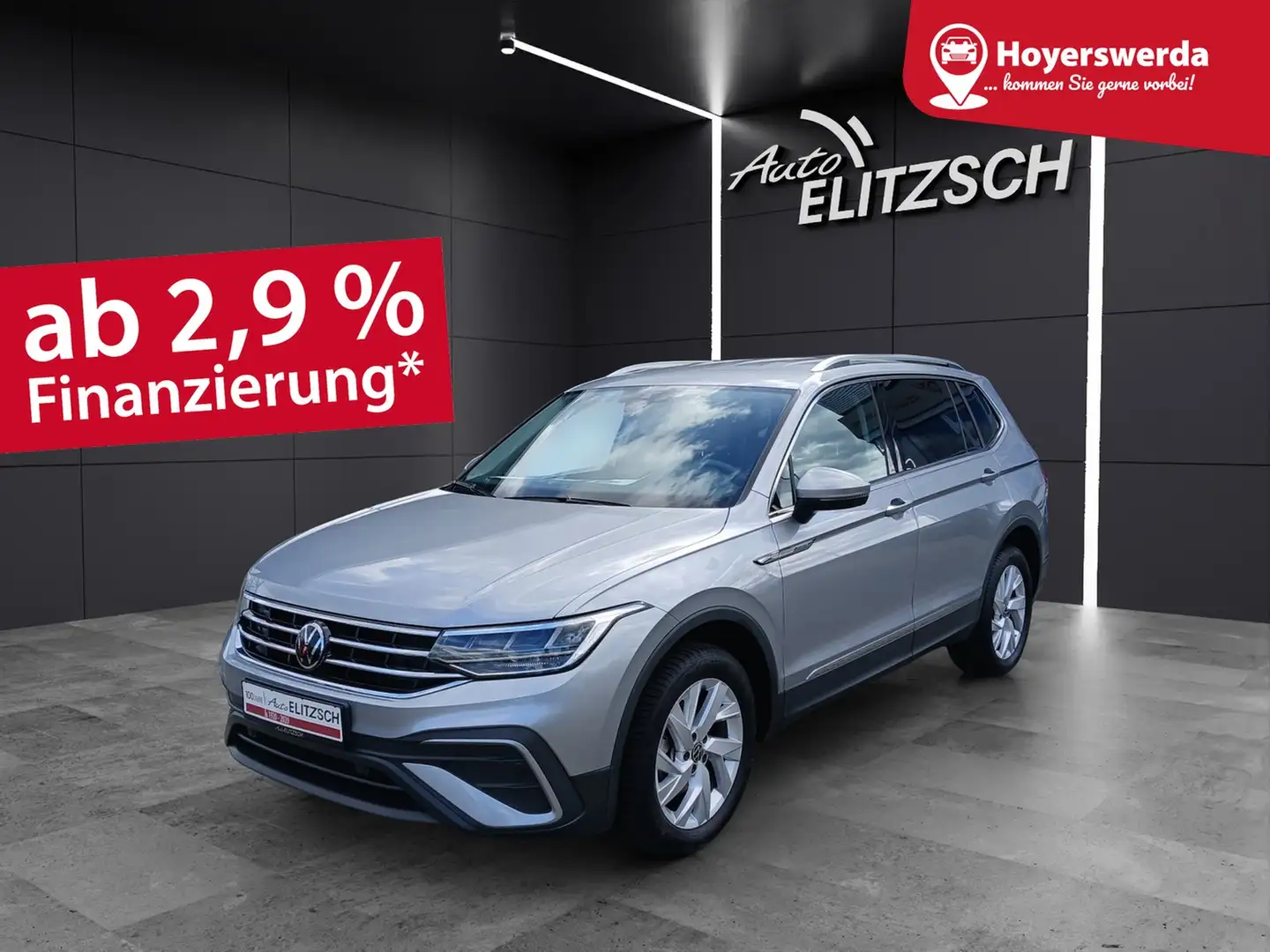 Volkswagen Tiguan Allspace TSI Life DSG 7-Si LED AHK Navi AID ACC PDC SH Silber - 1