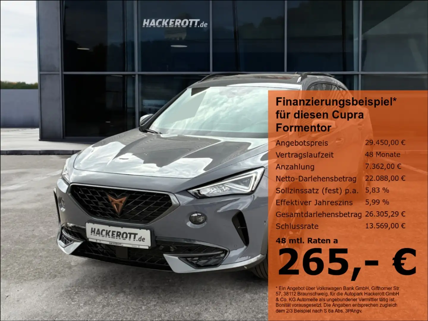 CUPRA Formentor VZ *inkl. Batterie Zertifikat* e-HYBRID 1.4 Led Na Gris - 1