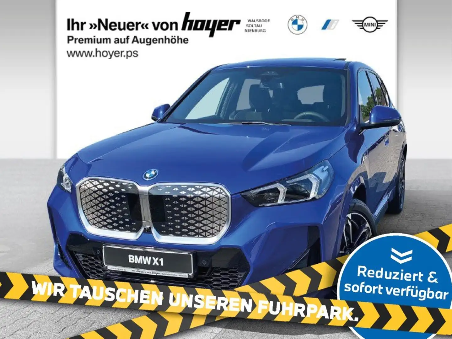 BMW iX1 xDrive30 M Sportpaket AHK HUD LED Pano DAB Bleu - 1