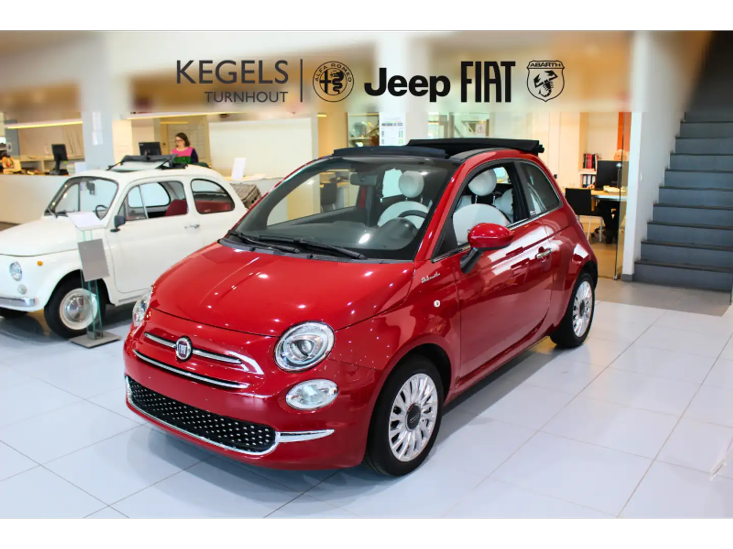 Fiat 500C Dolce vita Rood - 1