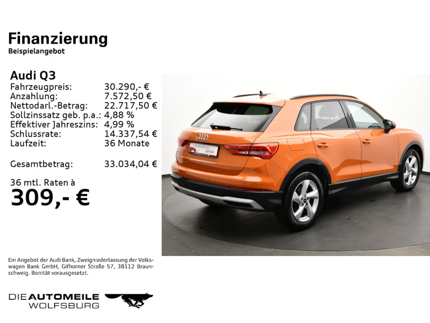 Audi Q3 35 TFSI S tronic advanced STANDHZ/KAM/LED Orange - 2