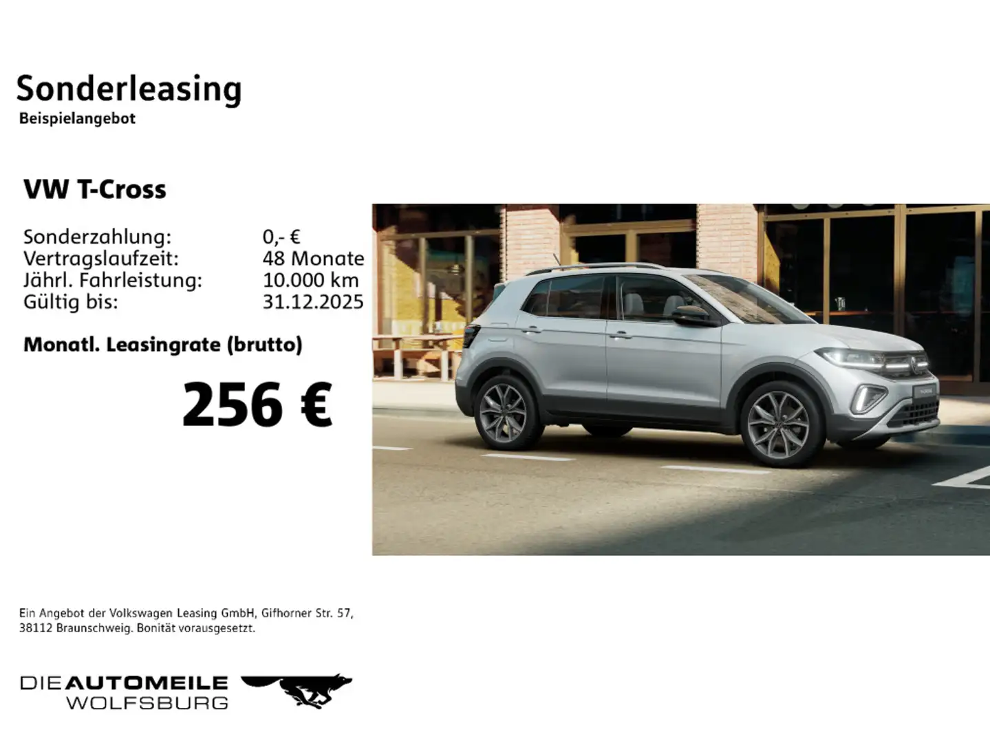 Volkswagen T-Cross 1.0 TSI DSG Style Matrix/ACC Silber - 2