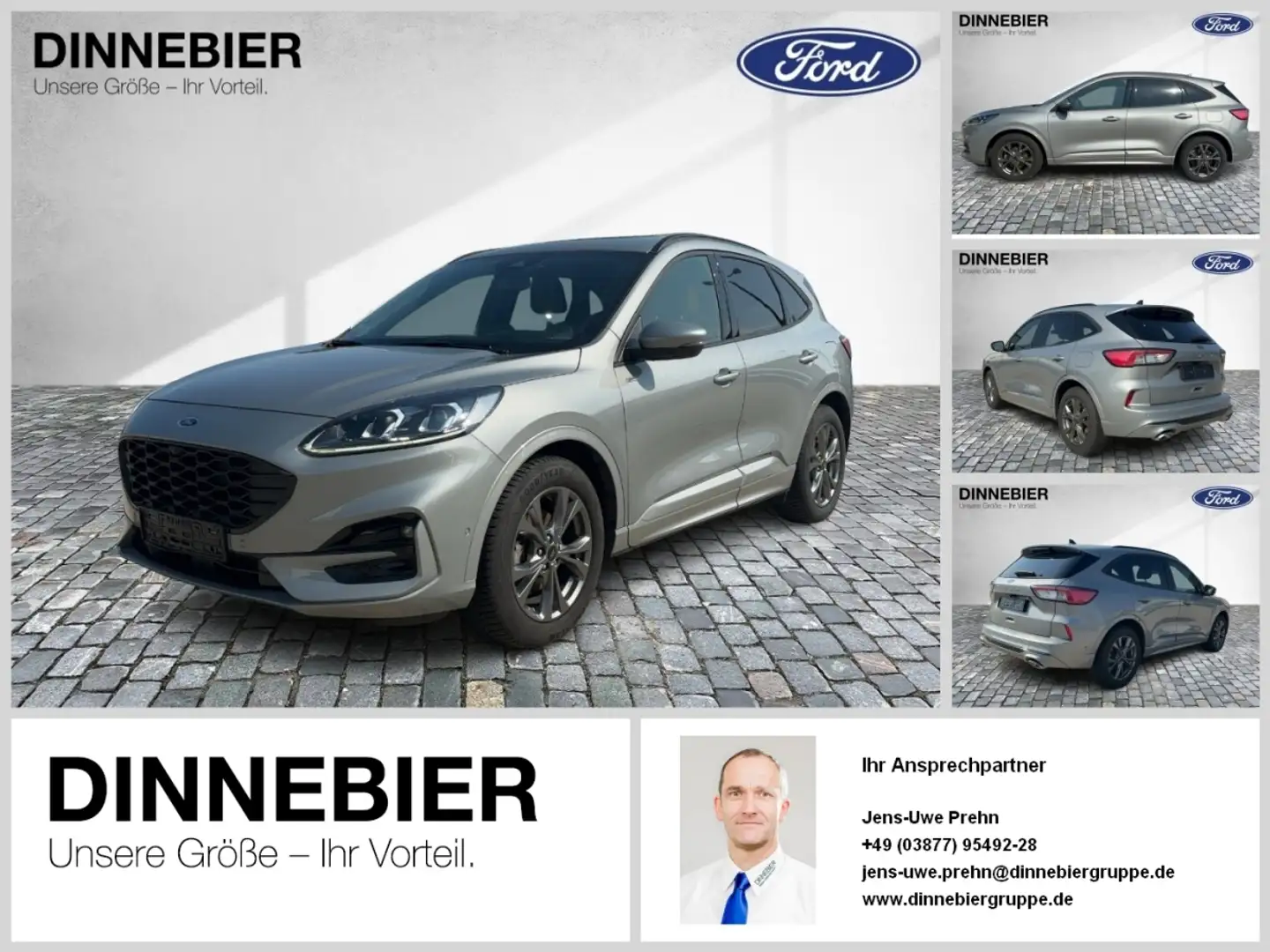 Ford Kuga ST-Line X LED+Navi+Kamera+Winterpaket Zilver - 1