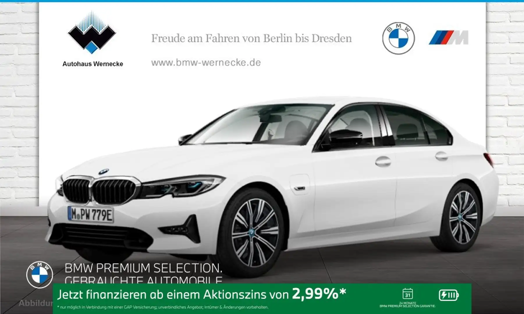 BMW 330 e Limousine Sport Line Head-Up HiFi DAB WLAN Weiß - 1