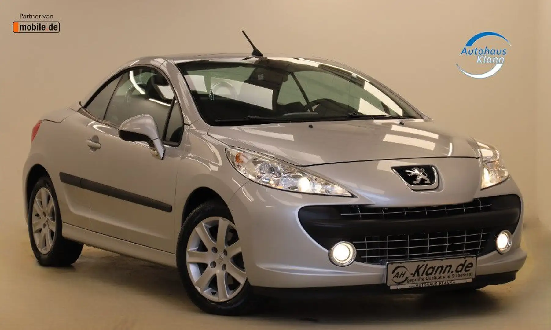 Peugeot 207 CC 1.6 120PS Automatik Sport Klima SHZ Silber - 1