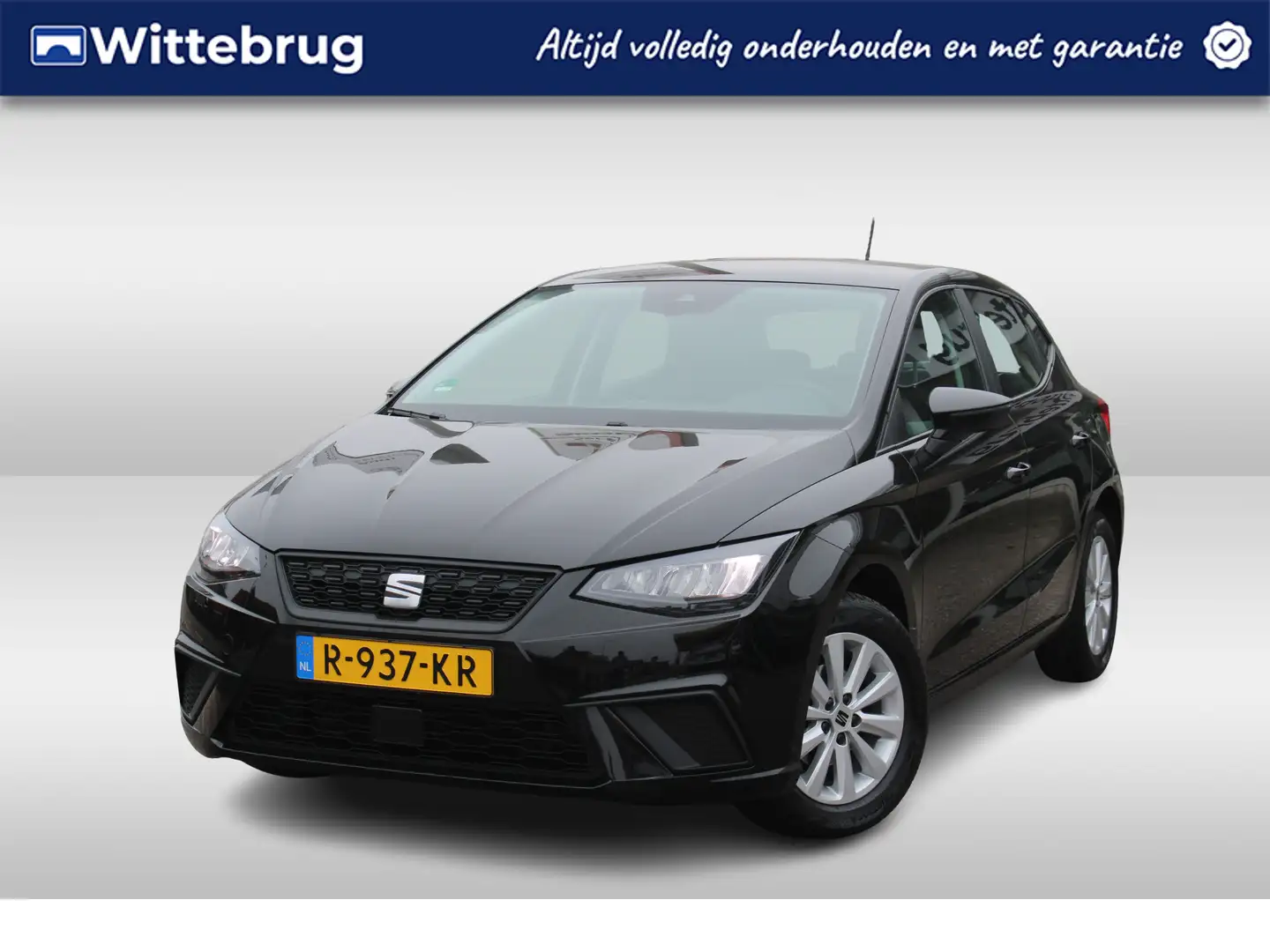 SEAT Ibiza 1.0 95pk EcoTSI Style / Navi by APP Connect / LM v Zwart - 1