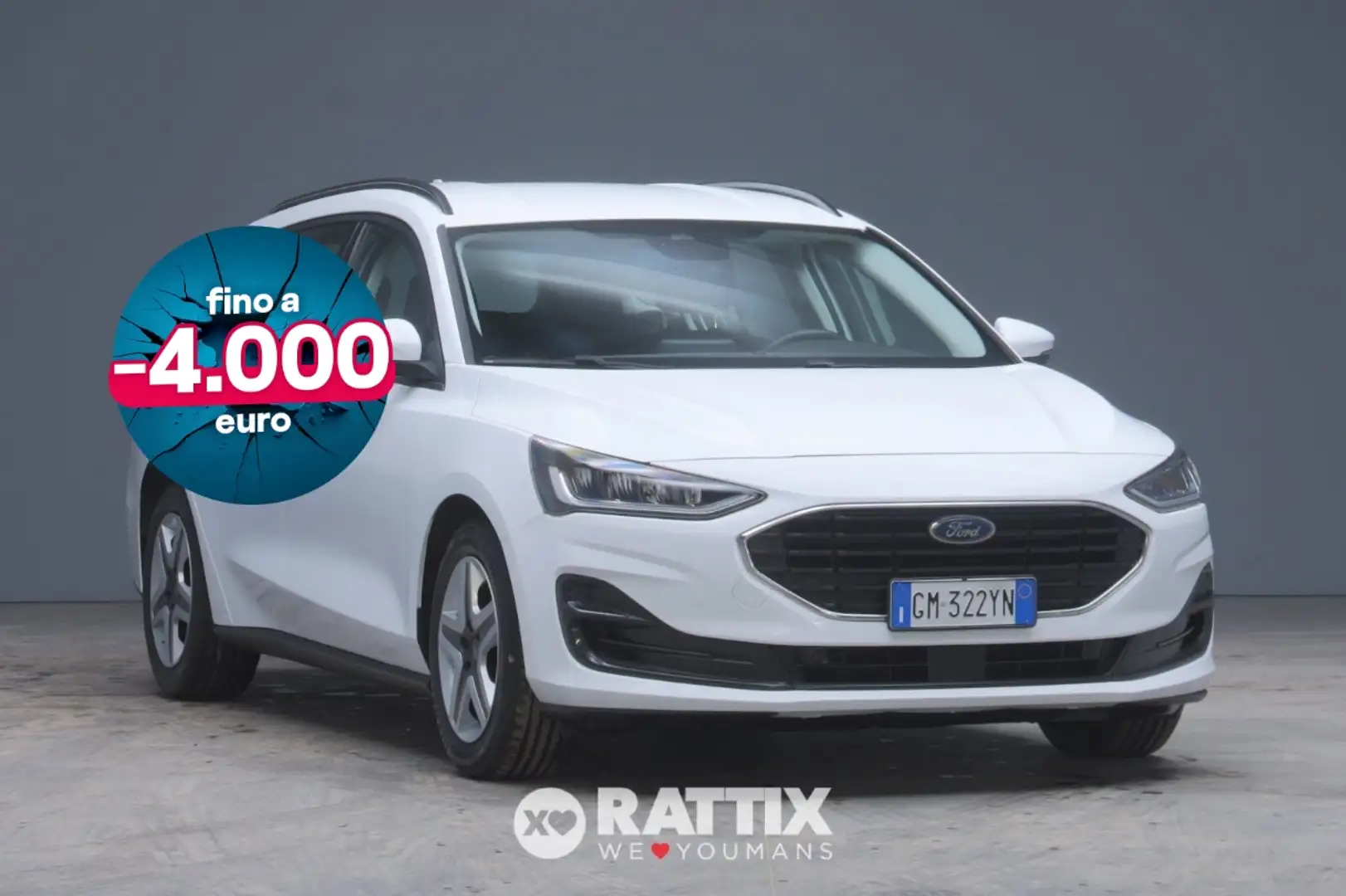 Ford Focus SW 1.5 Ecoblue 120CV Business Auto Bianco - 1