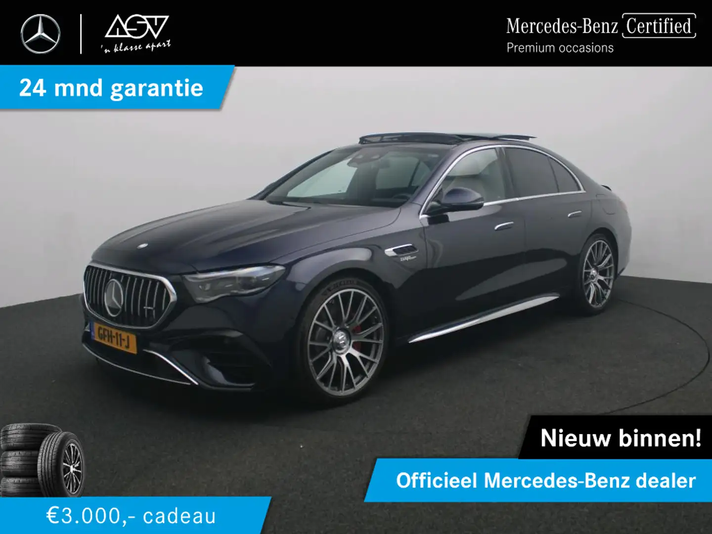 Mercedes-Benz E 53 AMG 4MATIC+ AMG Dynamic Plus pakket, Rijassistentiepak Bleu - 1