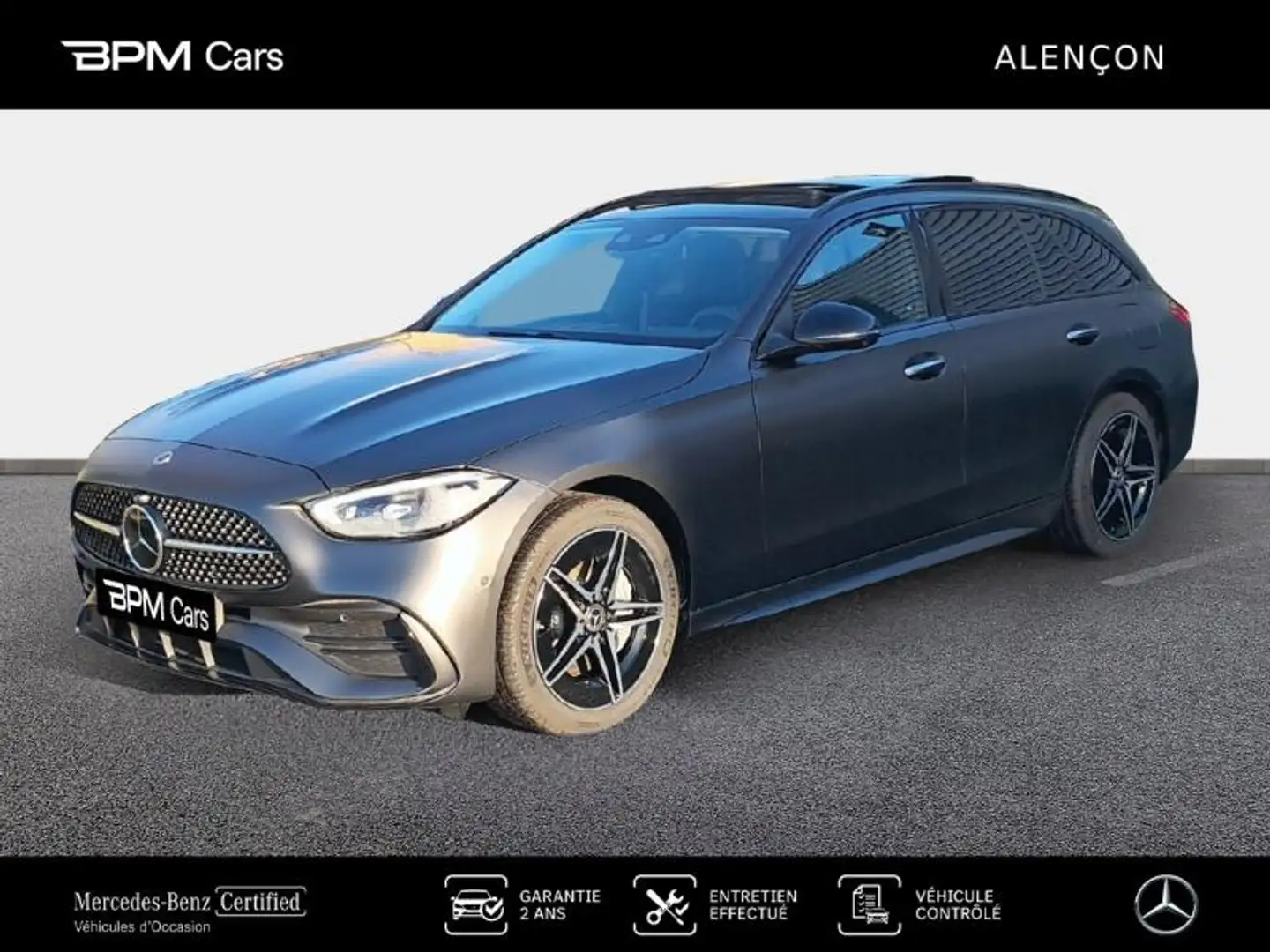 Mercedes-Benz C 30 AMG 300 e Hybrid EQ 204+129ch AMG Line Gris - 1