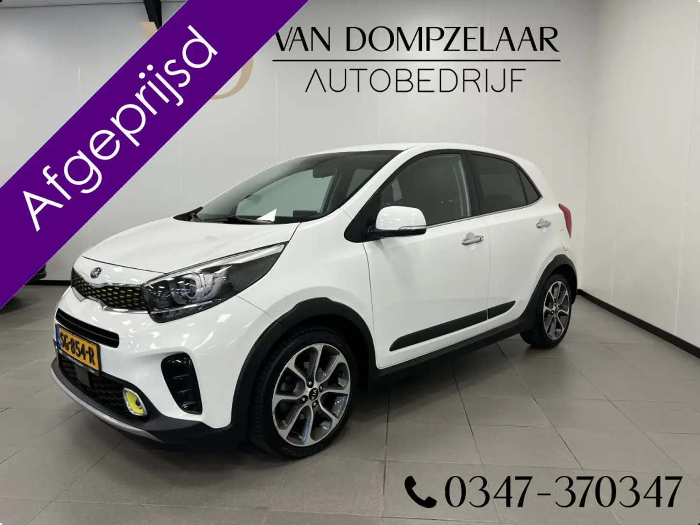 Kia Picanto 1.0 T-GDI X-LINE / NAVI / LEDER / PDC / STOELVERW. Wit - 1