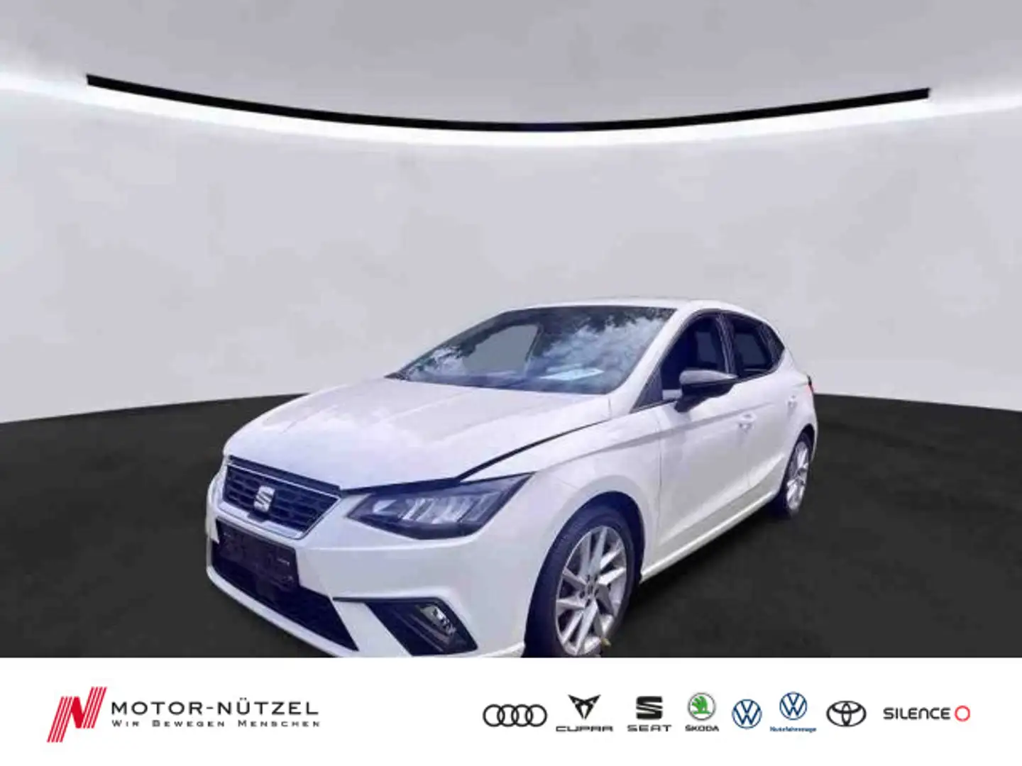 SEAT Ibiza 1.0TSI FR-LINE LED+NAV+APP+GRA+SHZ+PDC+NSW Weiß - 1