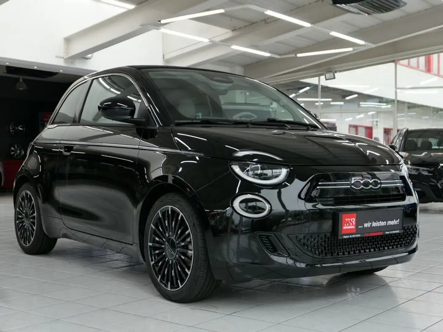 Fiat 500 Hybrid FireFly Cabrio La Prima Schwarz - 1