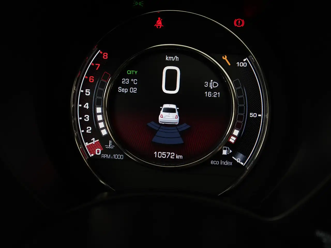 Fiat 500 1.0 Hybrid Sport 10.000km Elektr Schuifdak N, миниатюра 19