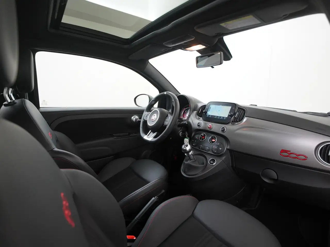 Fiat 500 1.0 Hybrid Sport 10.000km Elektr Schuifdak N, миниатюра 2