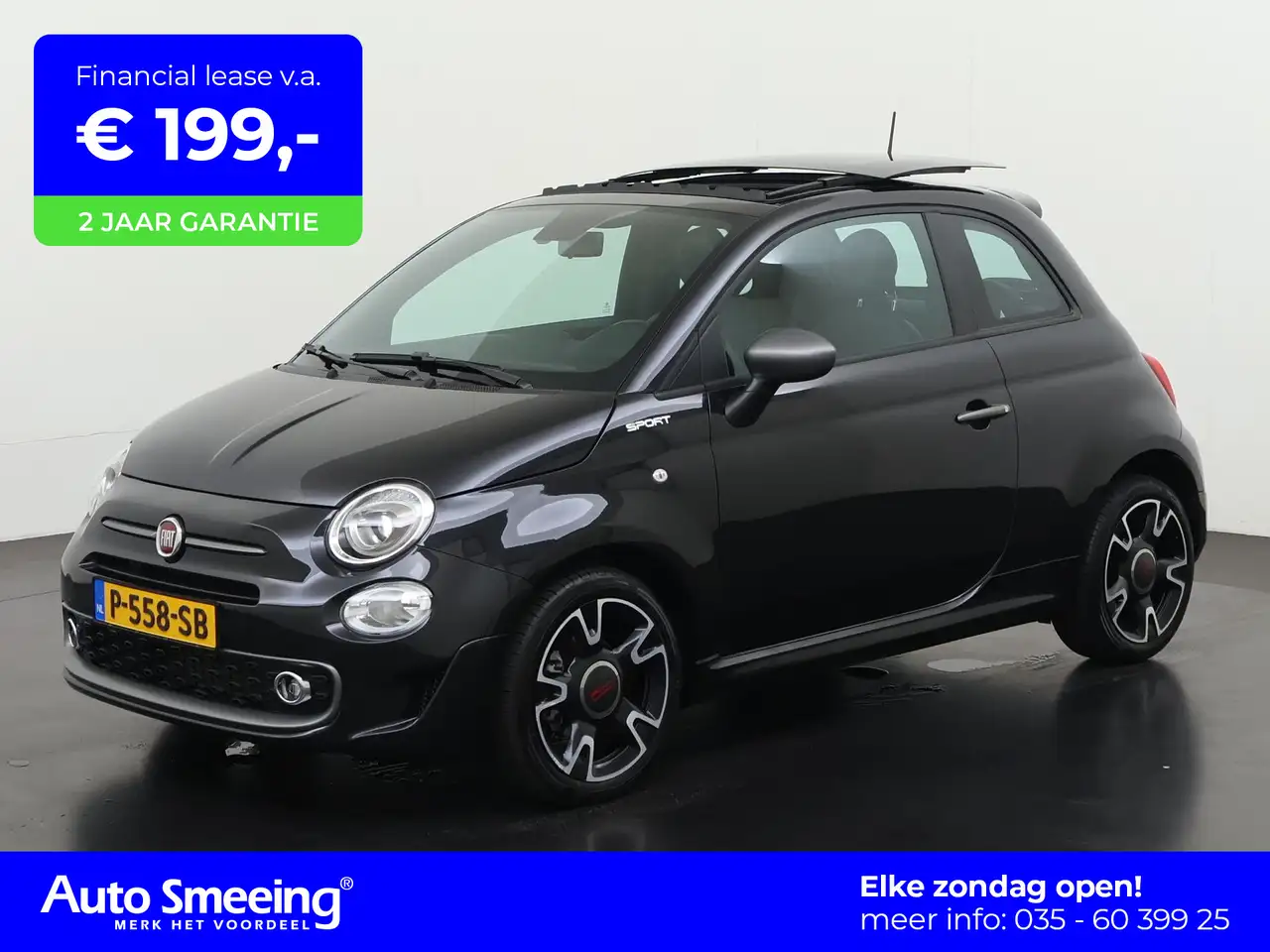 Fiat 500 1.0 Hybrid Sport 10.000km Elektr Schuifdak N