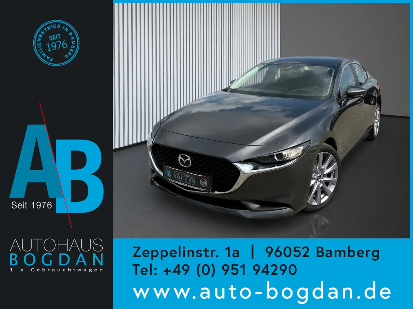 Mazda 3 SkyActiv Automatik*Navi*adapt.Tempomat*MHEV Gris - 1
