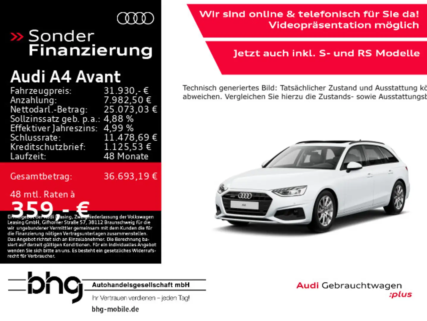 Audi A4 40 TDI quattro S-tronic AHK Pano Virtua Weiß - 1