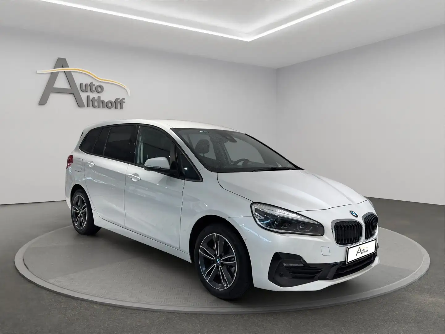 BMW 218 218d 2.HD AHK LED NAVI PARK TEMP BT KLIMA EHECK Blanc - 1