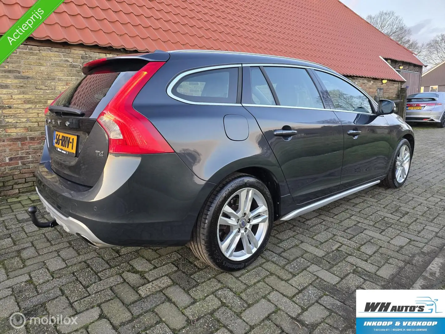 Volvo V60 1.6 T4 Summum 180pk | Xenon | open dak| Trekhaak Grijs - 2