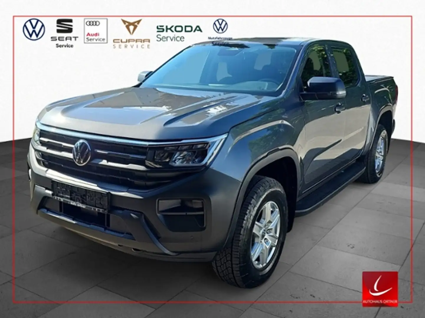 Volkswagen Amarok 2.0 TDI DOKA 4MOTION AHK LED GRA KAMERA KLIMA ALU Сірий - 1
