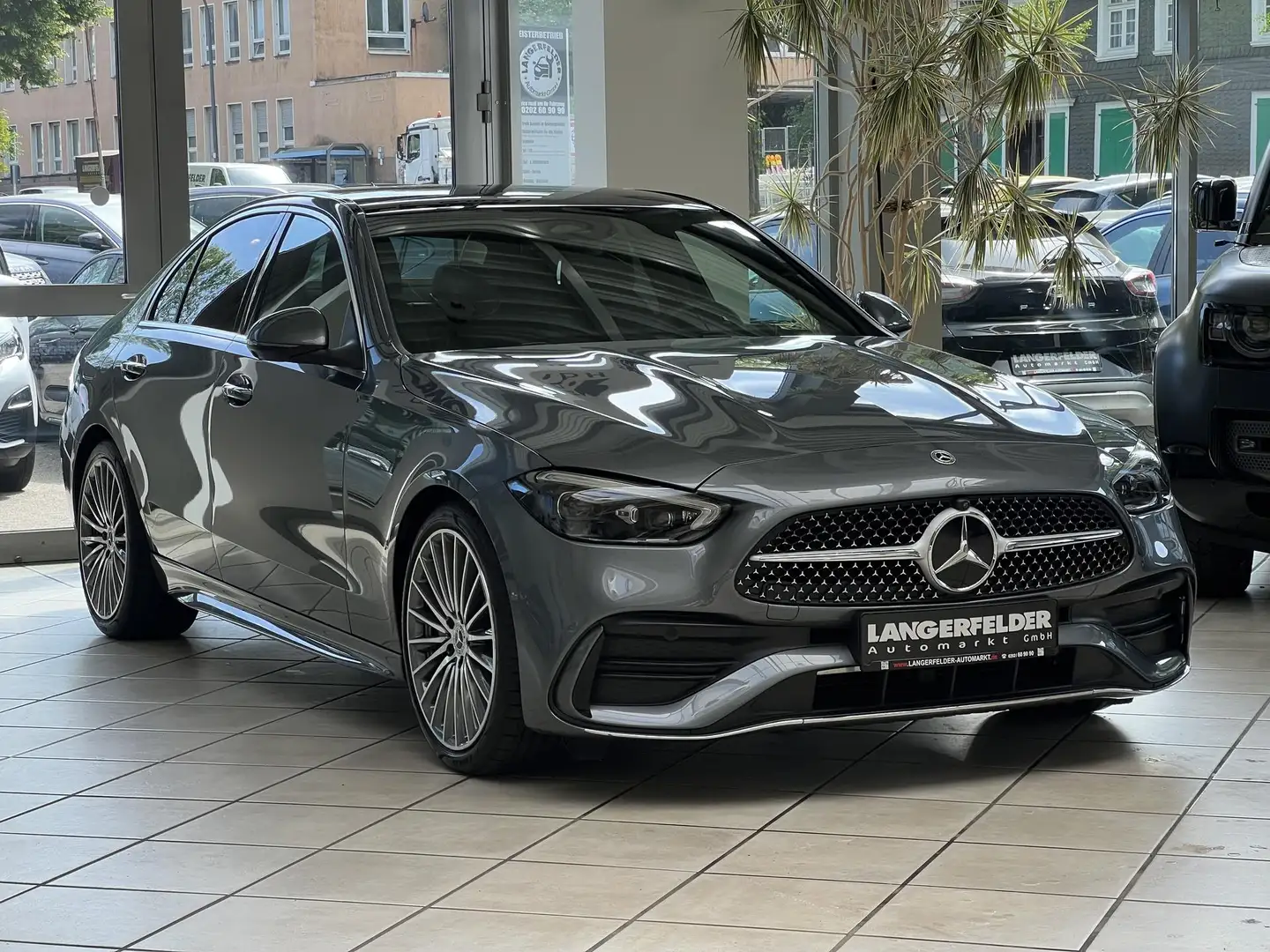 Mercedes-Benz C 180 C 180 AMG Line *360°CAM*PANO*AMBIENTE*SHZ*TOTW* Szürke - 1