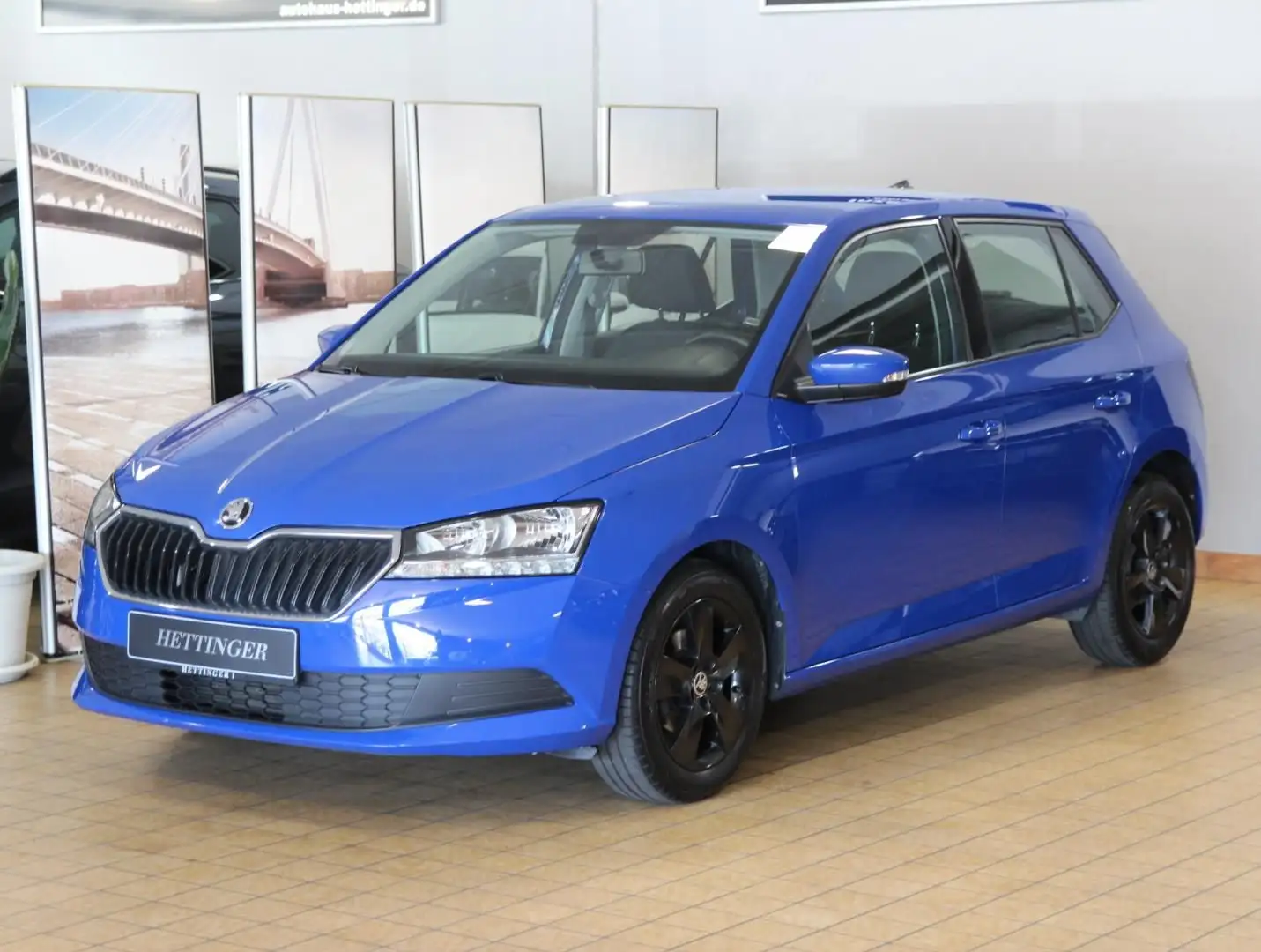 Skoda Fabia 1.0 TSI, Klima,Alu,Sitzhzg... Bleu - 1