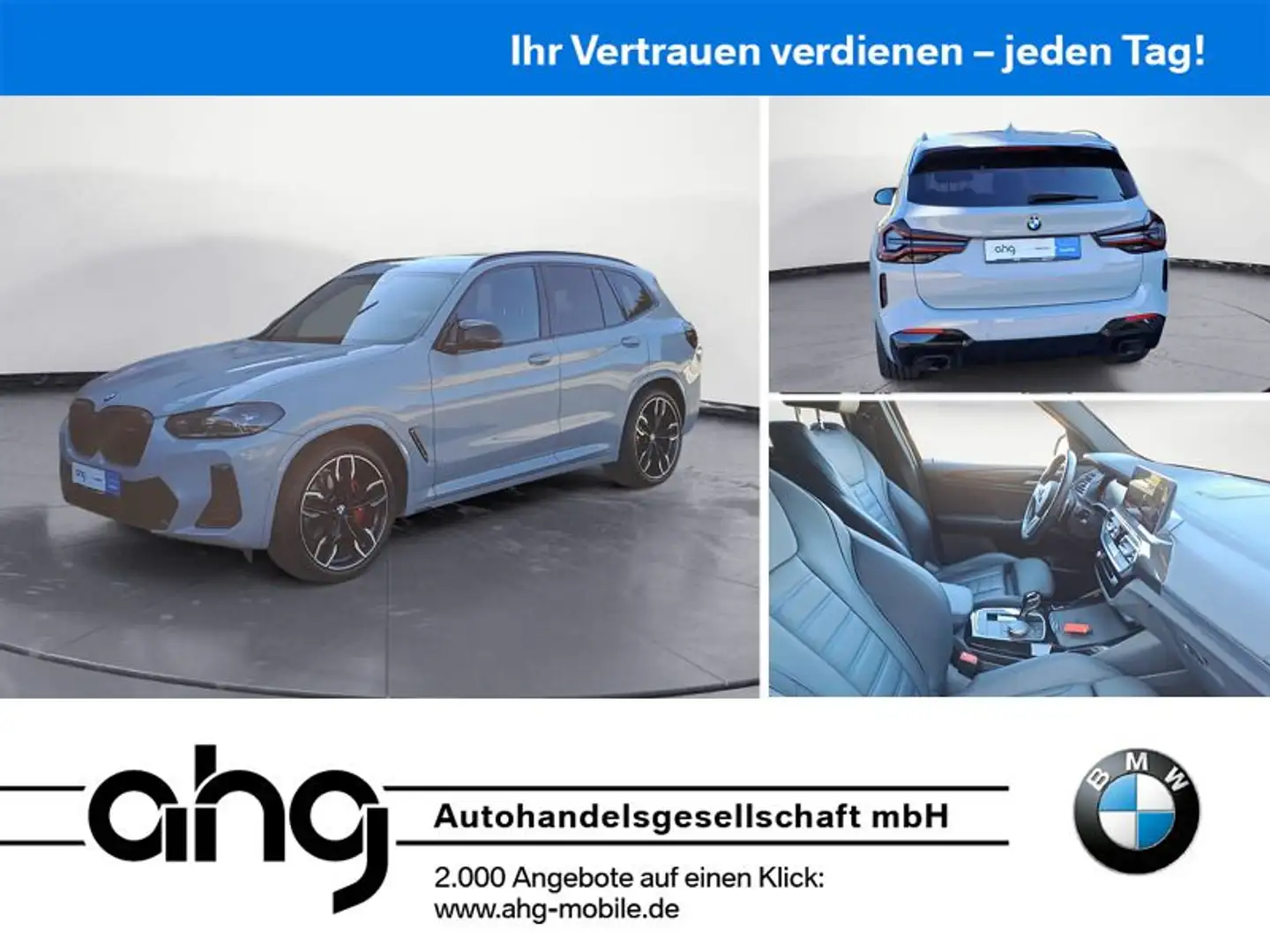 BMW X3 M d AT *Pano*Standhzg.*Navi*LED*HUD*H&K*PDC* Gris - 1