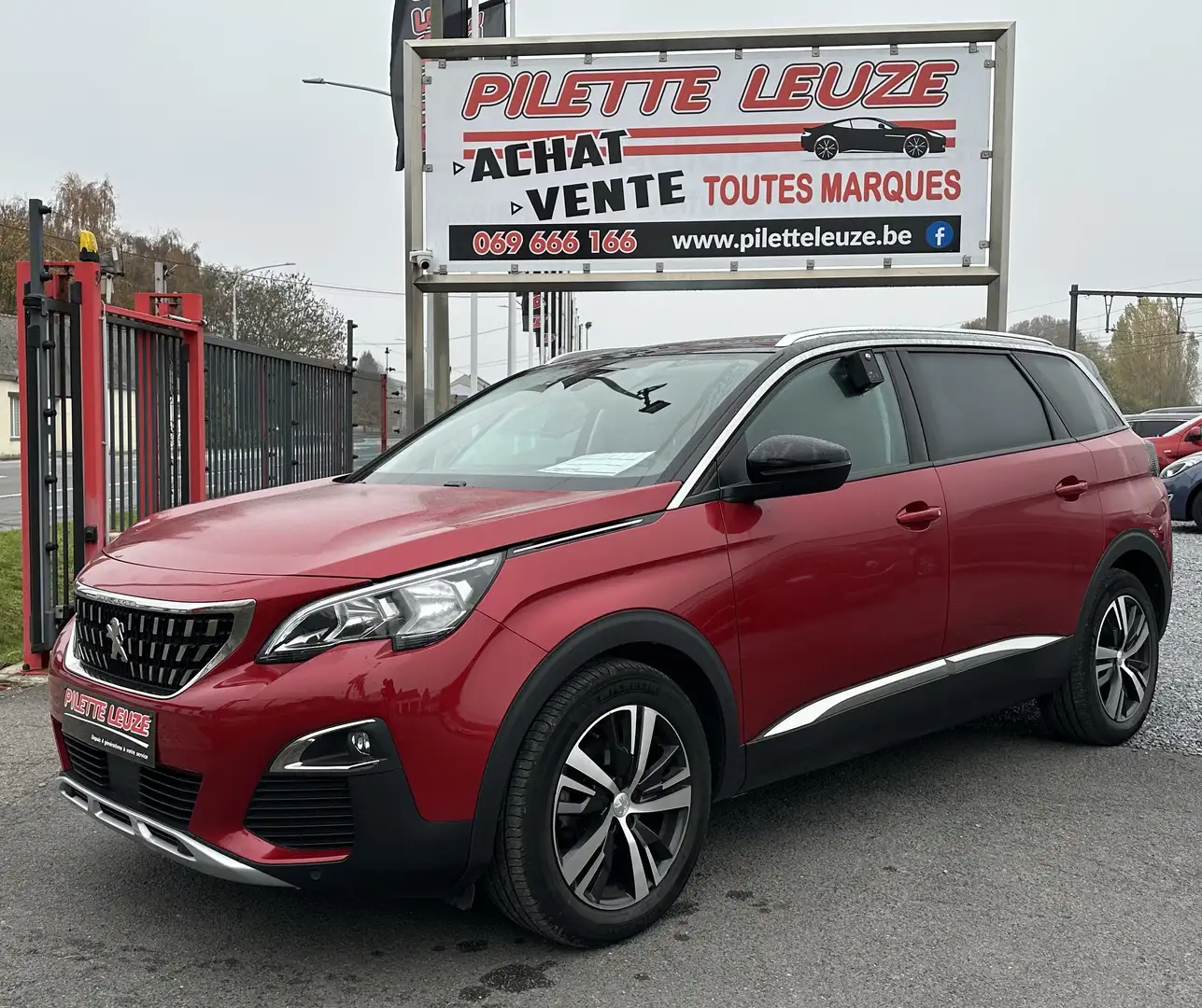 Peugeot 5008 1.5 BlueHDi Allure Pack7PLACES/EURO6D/ATT REMORQUE Червоний - 1