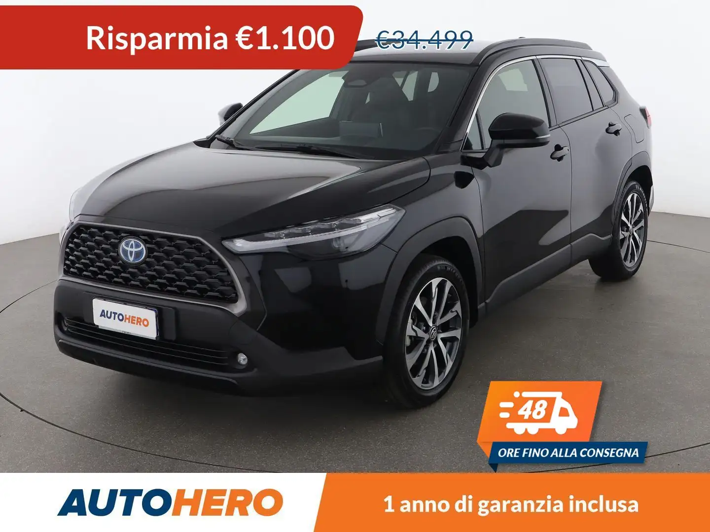 Toyota Corolla Cross 2.0 Hybrid Lounge 197 CV AWD-i Černá - 1