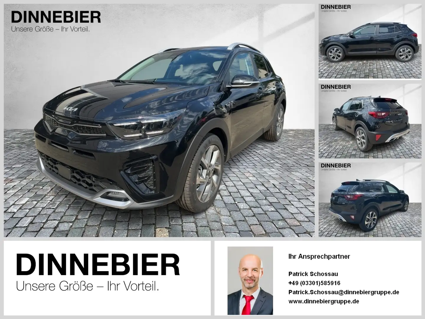 Kia Stonic GT-Line Glasdach+LED+Kamera+Navi+SHZ Noir - 1