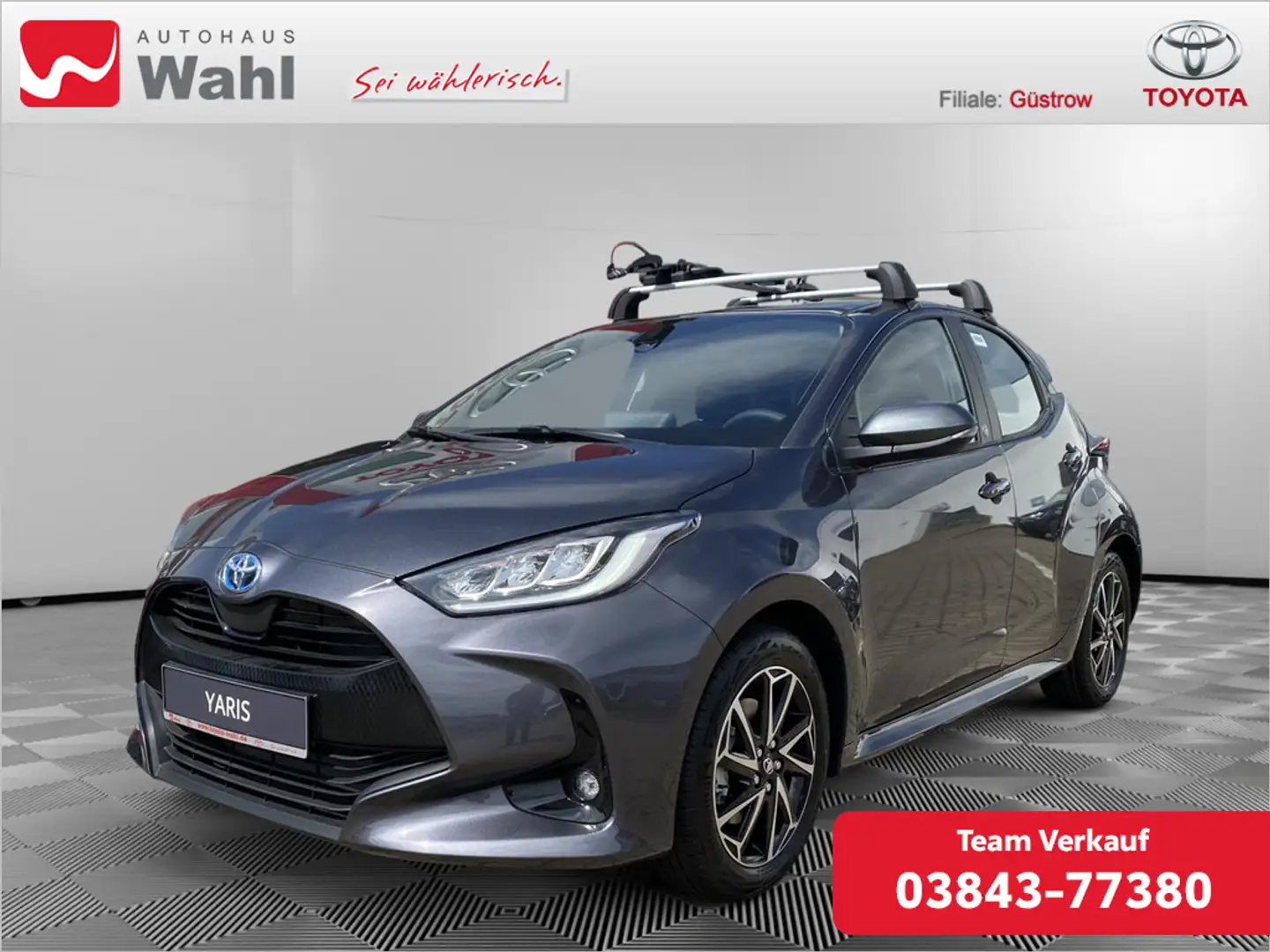 Toyota Yaris Hybrid 1.5 VVT-i Team D KAMERA ACC LED Grau - 1