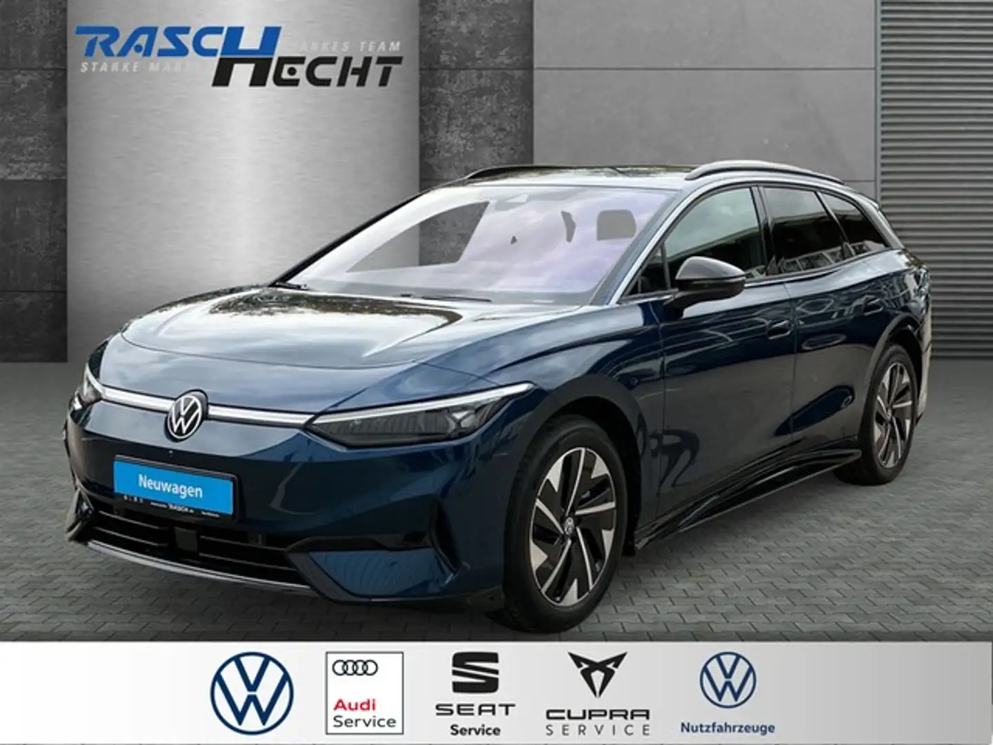 Volkswagen ID.7 Tourer Pro 210 kW AHK*MATRIX LED*SHZ* Blau - 1