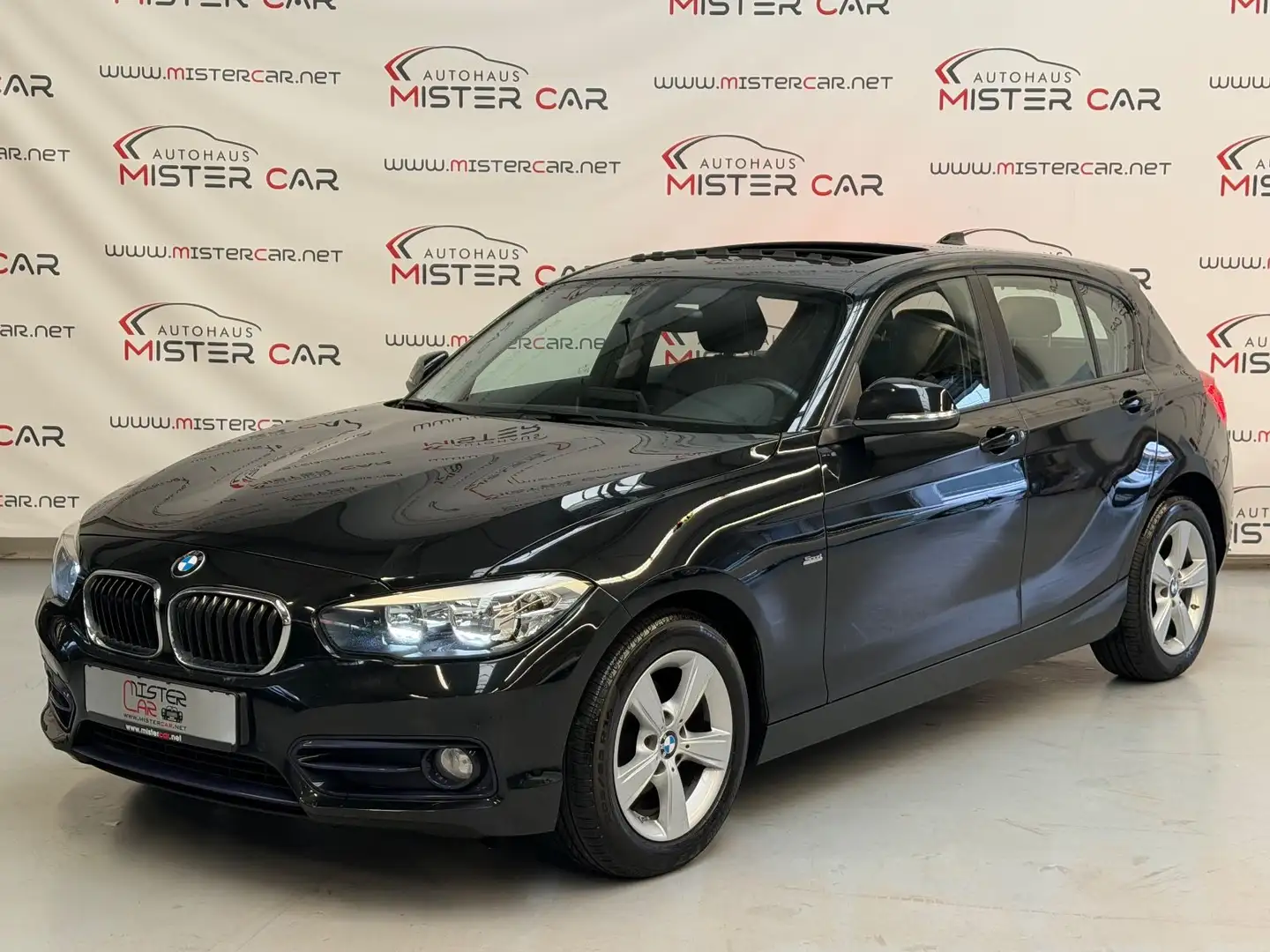 BMW 116 d Sport Line NAVI/GLASDACH/PDC/SHZ/ALU/2.HAND Noir - 1