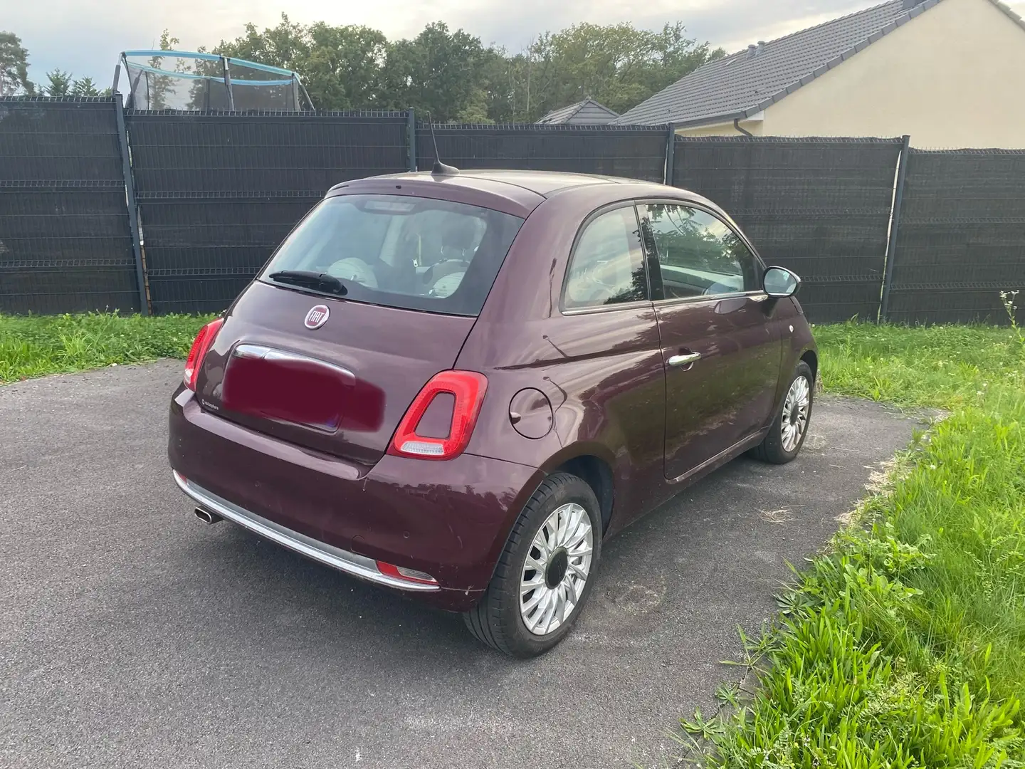 Fiat 500 1.2 69 ch Lounge Fioletowy - 2