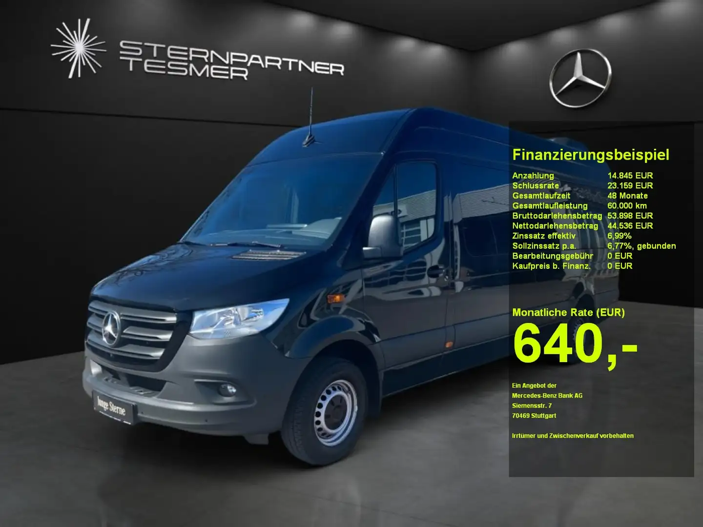 Mercedes-Benz Sprinter 317 CDI Tourer Lang 9G+Dachklima+AHK2,0 Schwarz - 1