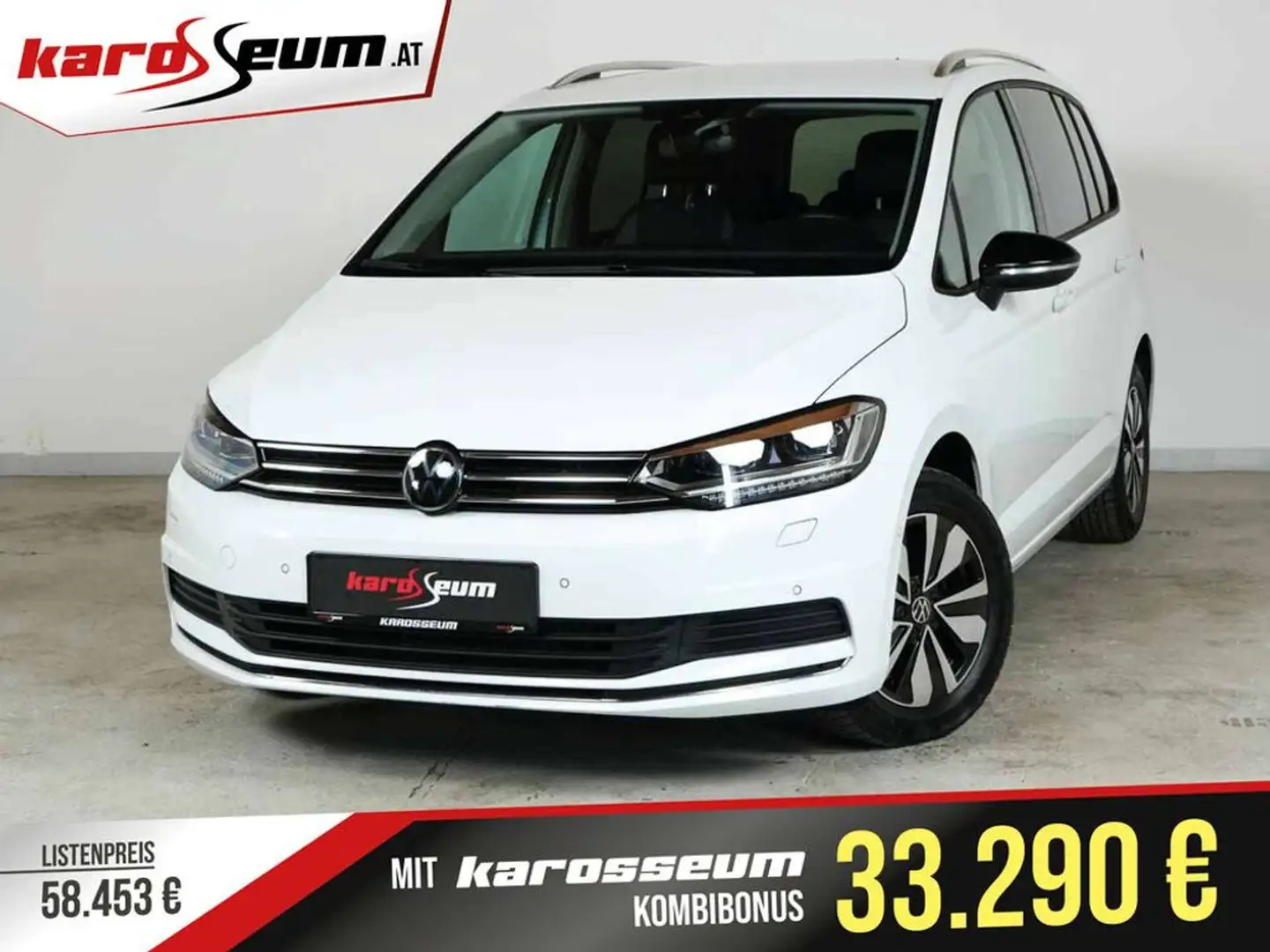 Volkswagen Touran Comfortline Aut. | HAUSKLASSIKER | 7 Sitze Weiß - 1