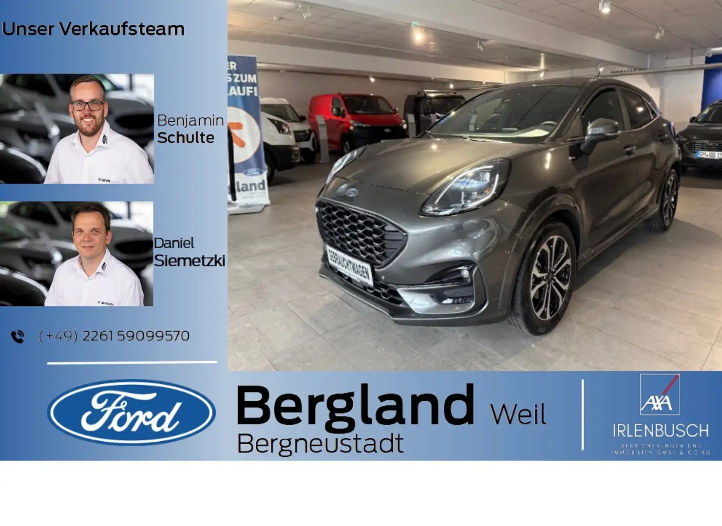 Ford Puma ST-LINE 1.0L MHEV 155PS Gris - 1