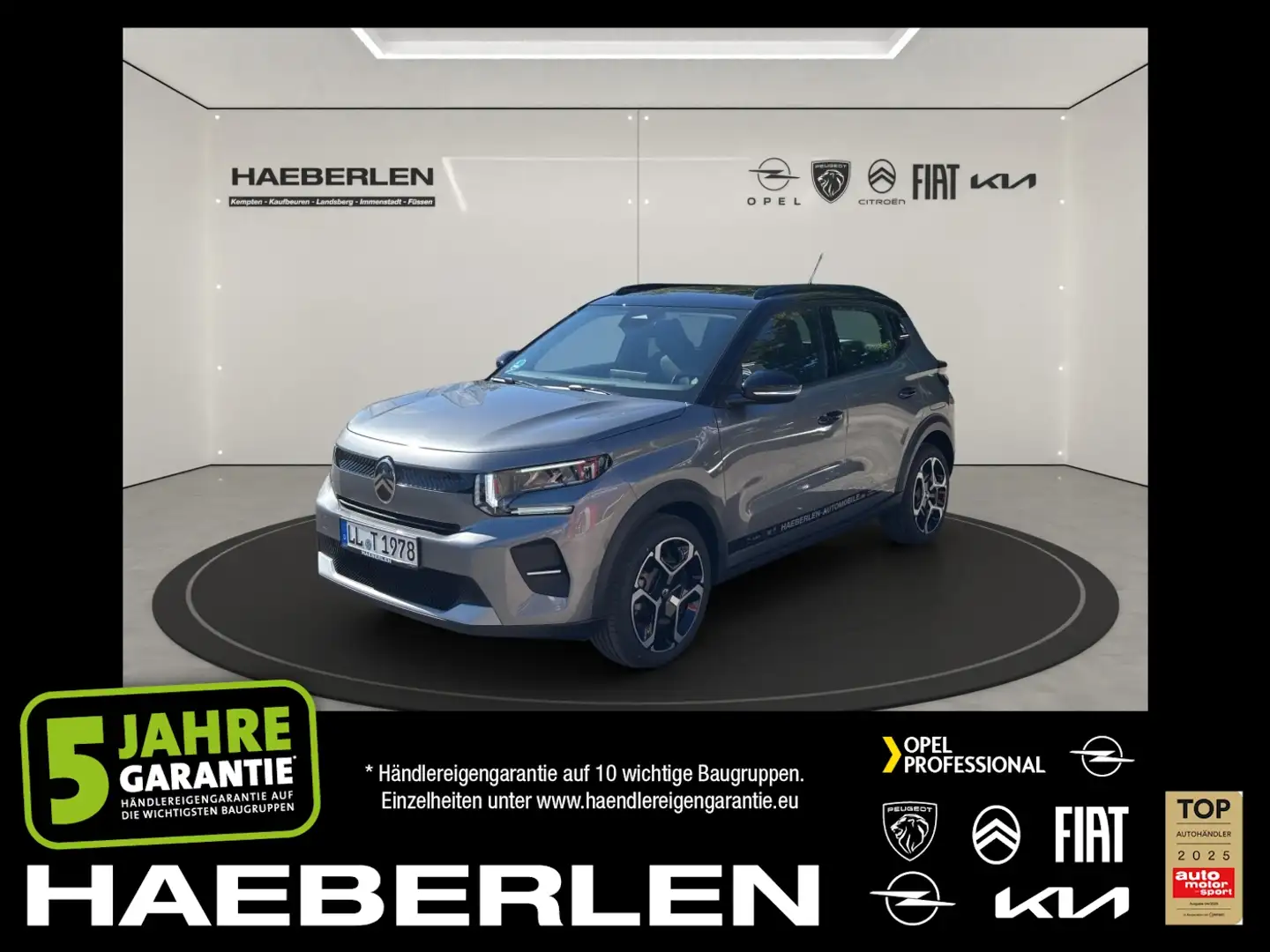 Citroen C3 1.2 PureTech PLUS Turbo LED+PDC+SpurH+Headup Grau - 1