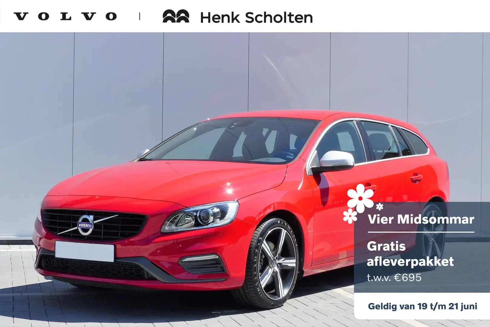 Volvo V60 T4 Business Sport | Park Assist Achter | Verwarmba Rot - 1