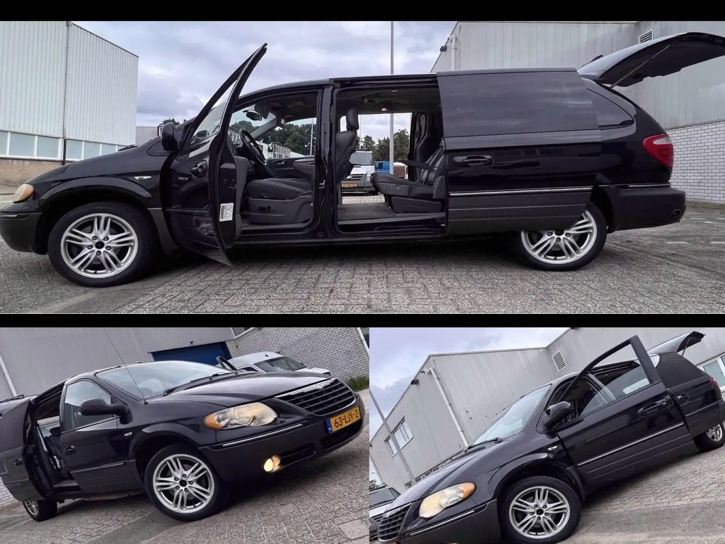 Chrysler Town & Country Grand T&C Stow & Go 3.8i Awd Lpg G3 M2008 Leer 7p Inr Mog Schwarz - 1