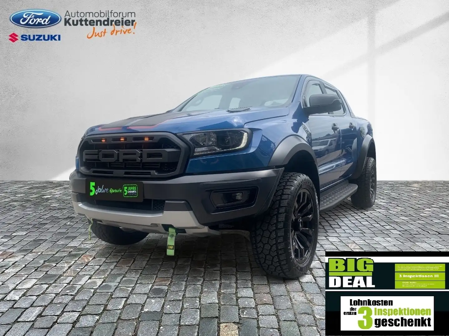 Ford Ranger Raptor Panther 4x4 Doppelkabine AHK Blauw - 1